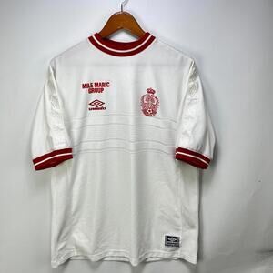 Vintage 90s Umbro Serbia Football Jersey Large Yugoslavia